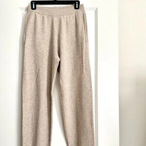 NWT NAADAM Signature Cashmere Knit Joggers in Oatmeal Size S